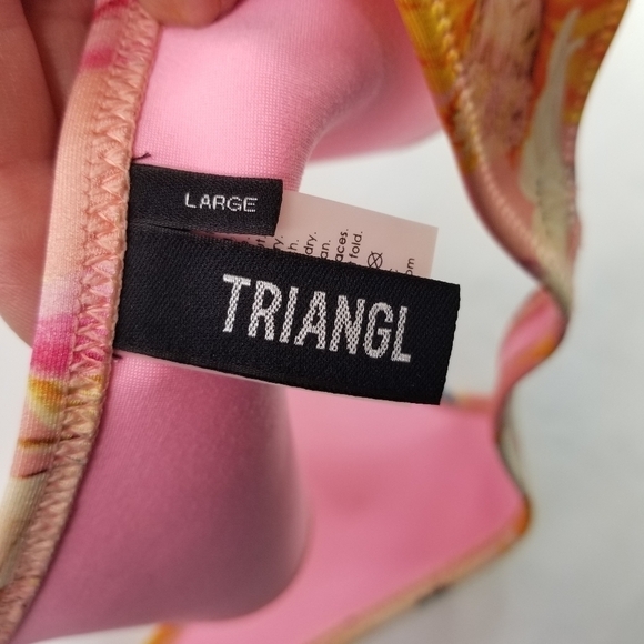 Triangl pink dahlia bikini bottom L - Picture 9 of 10